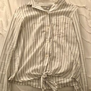 Madewell blouse with front detail